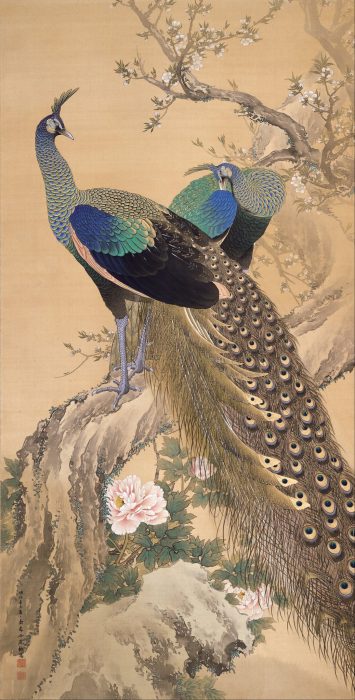 Imao_Keinen_-_A_Pair_of_Peacocks_in_Spring_-_Google_Art_Project